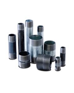 1-1/2 x 9 black pipe nipple